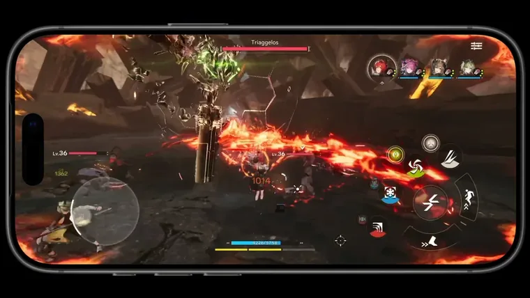 Jogo pesado rodando no iPhone 17 Pro