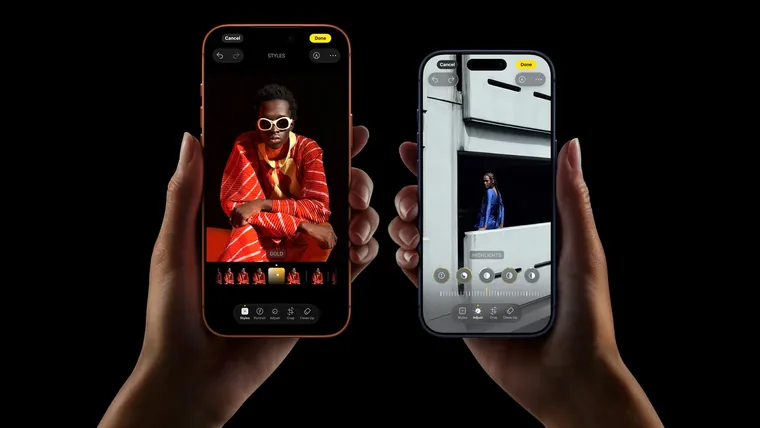 Duas telas de iPhone lado a lado